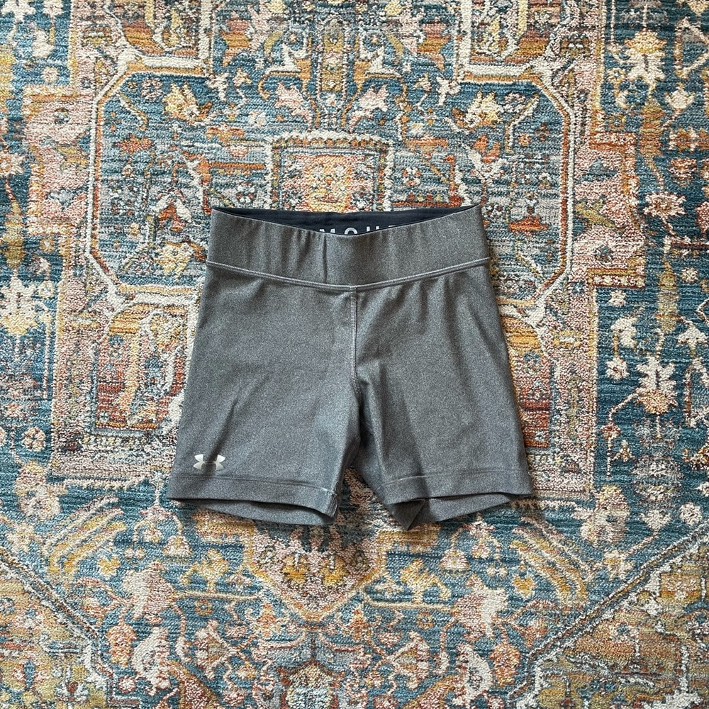 Under Armor Grey Spandex Shorts
